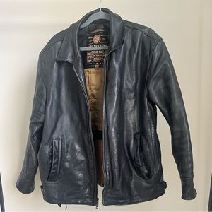 Vintage Andrew Marc New York Premium Black Leather Jacket